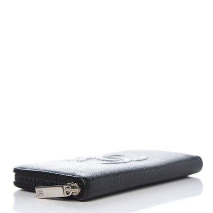 Chanel Caviar Large Timeless CC Zip Around Wallet Black 4 of 12