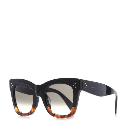 Celine Acetate Catherine Sunglasses CL 41098/F/S Black Havana 1 of 7