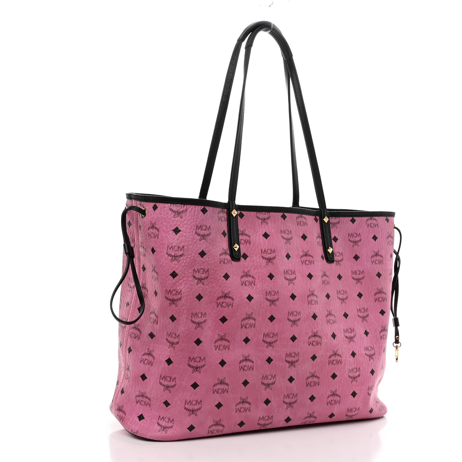 MCM Visetos Large Project Reversible Shopper Tote Pink 4 of 18