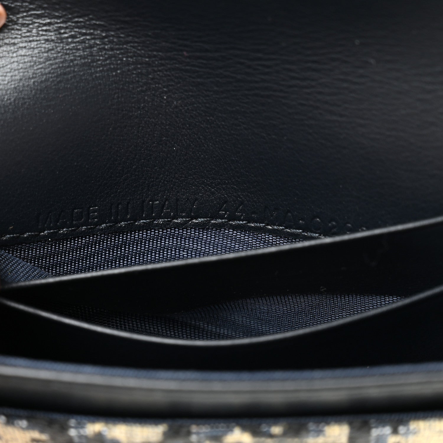 Christian Dior Oblique Saddle Card Holder Blue 7 of 8
