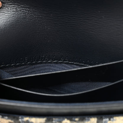 Christian Dior Oblique Saddle Card Holder Blue 7 of 8