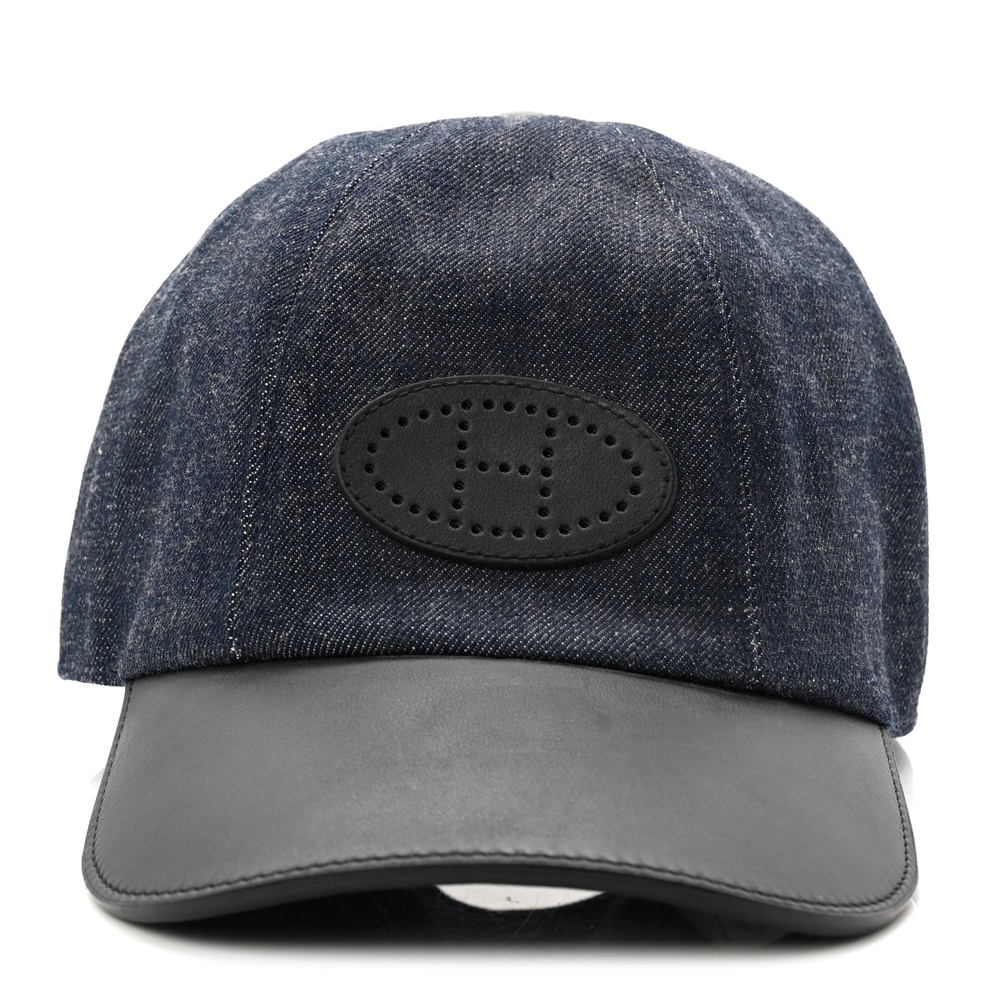 Cotton Denim Swift Sevres Evelyne Cap 59 Indigo Black