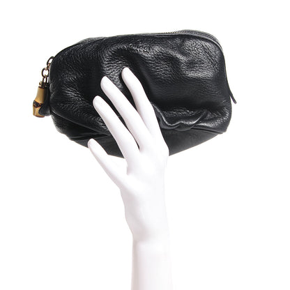 Gucci Deerskin Medium Bamboo Cosmetic Case Black 2 of 7