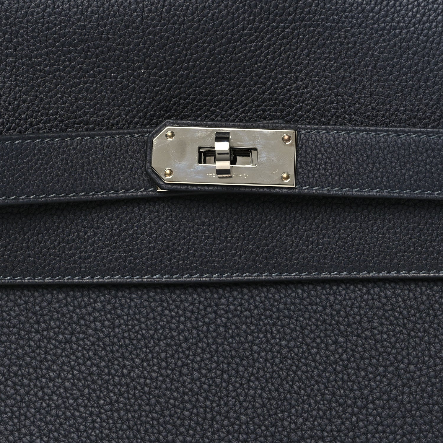 Hermes Togo Kelly Messenger GM Bleu Nuit 7 of 10