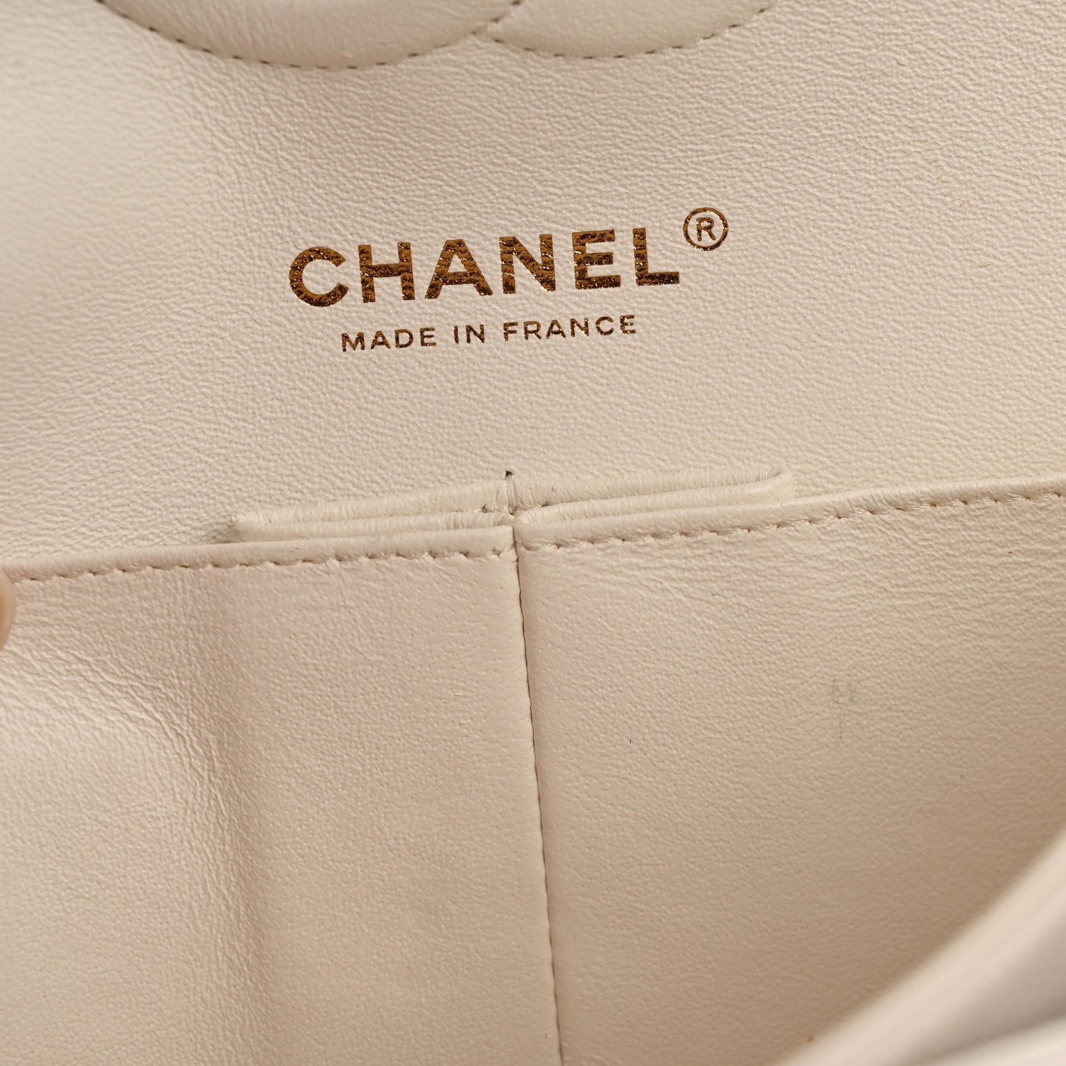 Chanel Caviar Quilted Medium Double Flap White 11 of 15