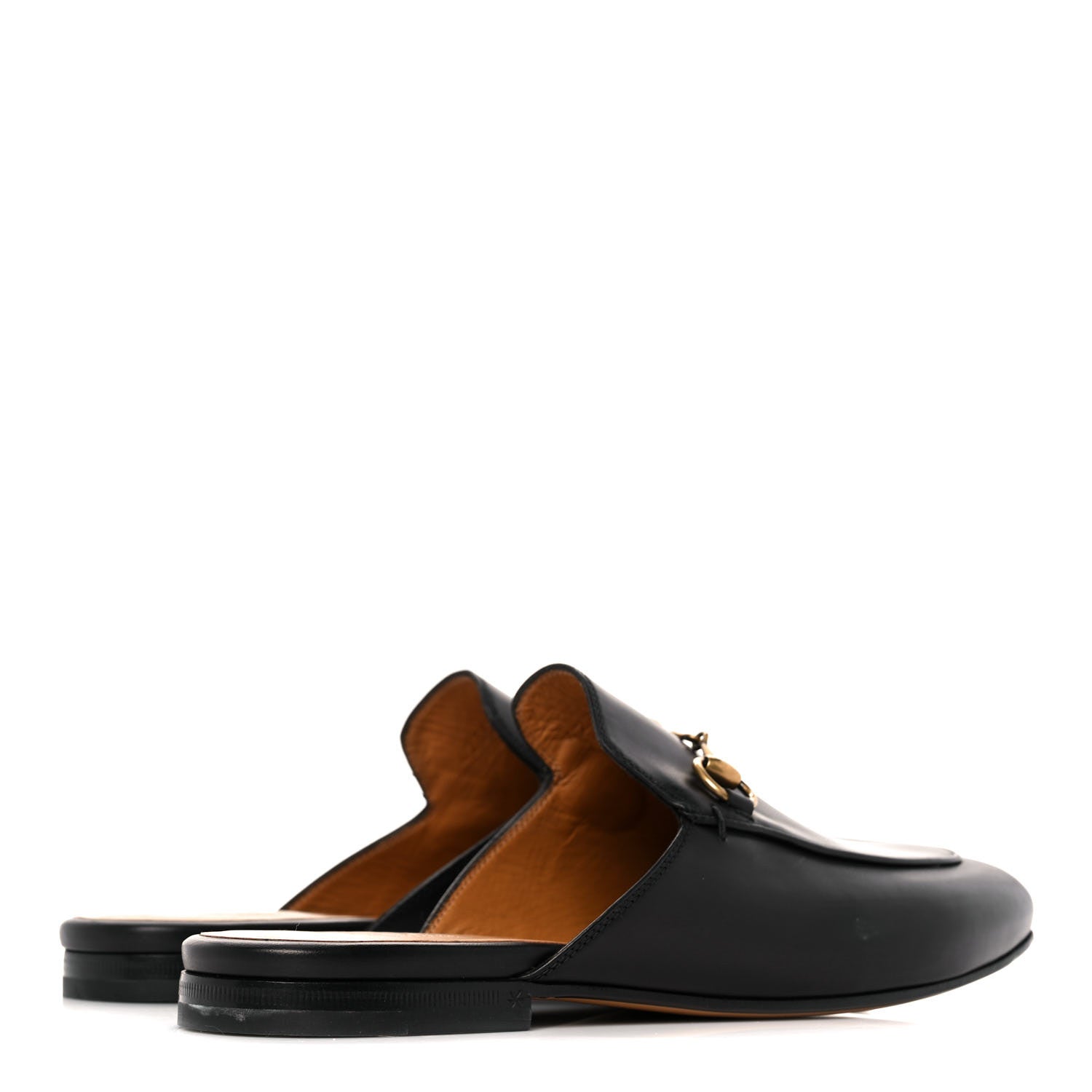 Gucci Calfskin Womens Princetown Slippers 38.5 Black 4 of 9