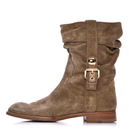Louis Vuitton Suede Safari Boots Taupe 39 1 of 10