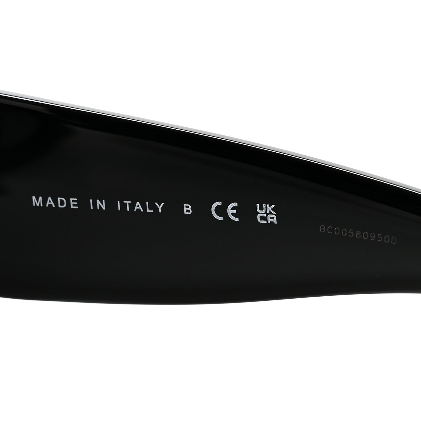 Acetate Rectangle Sunglasses 5435 Black