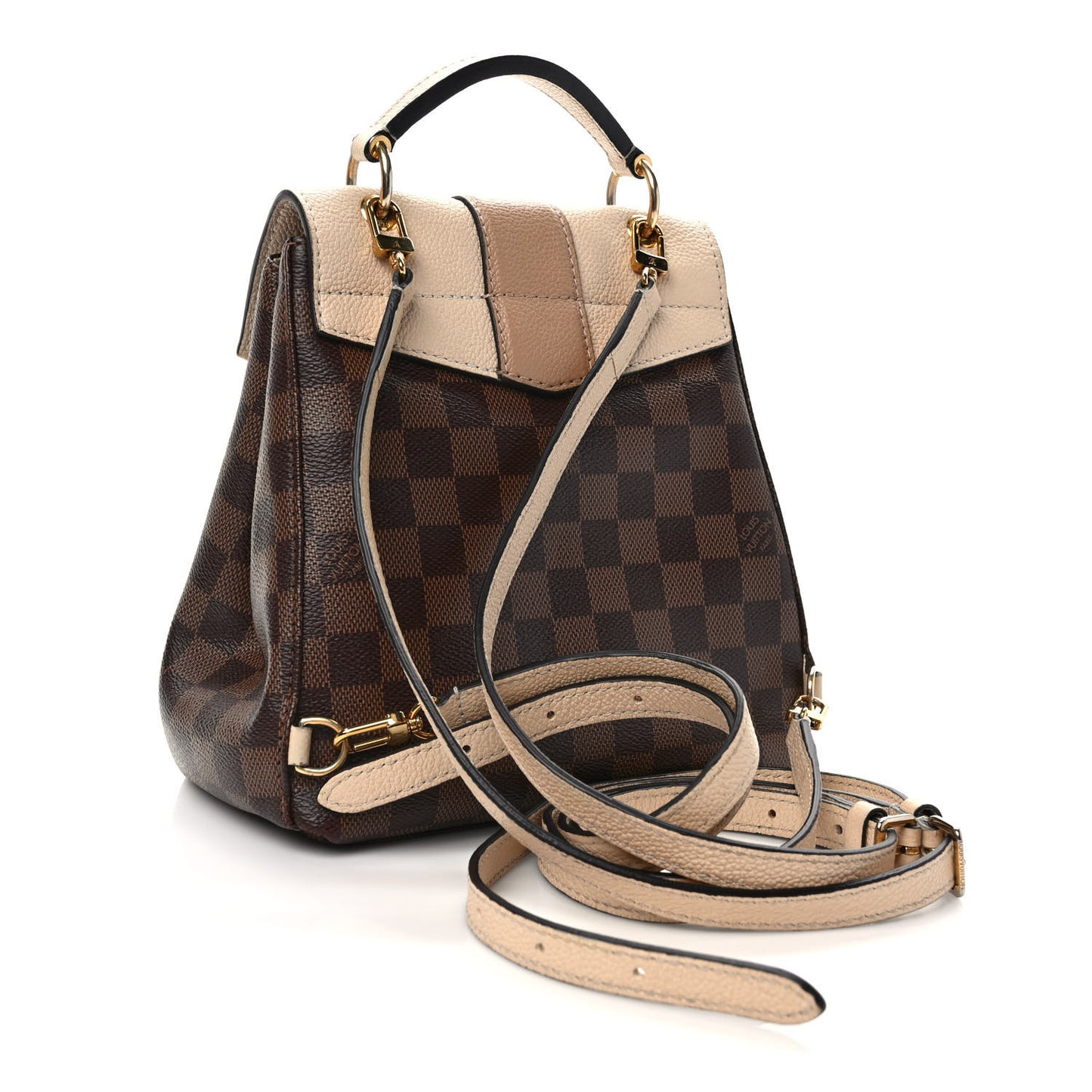 Damier Ebene Clapton Backpack Creme