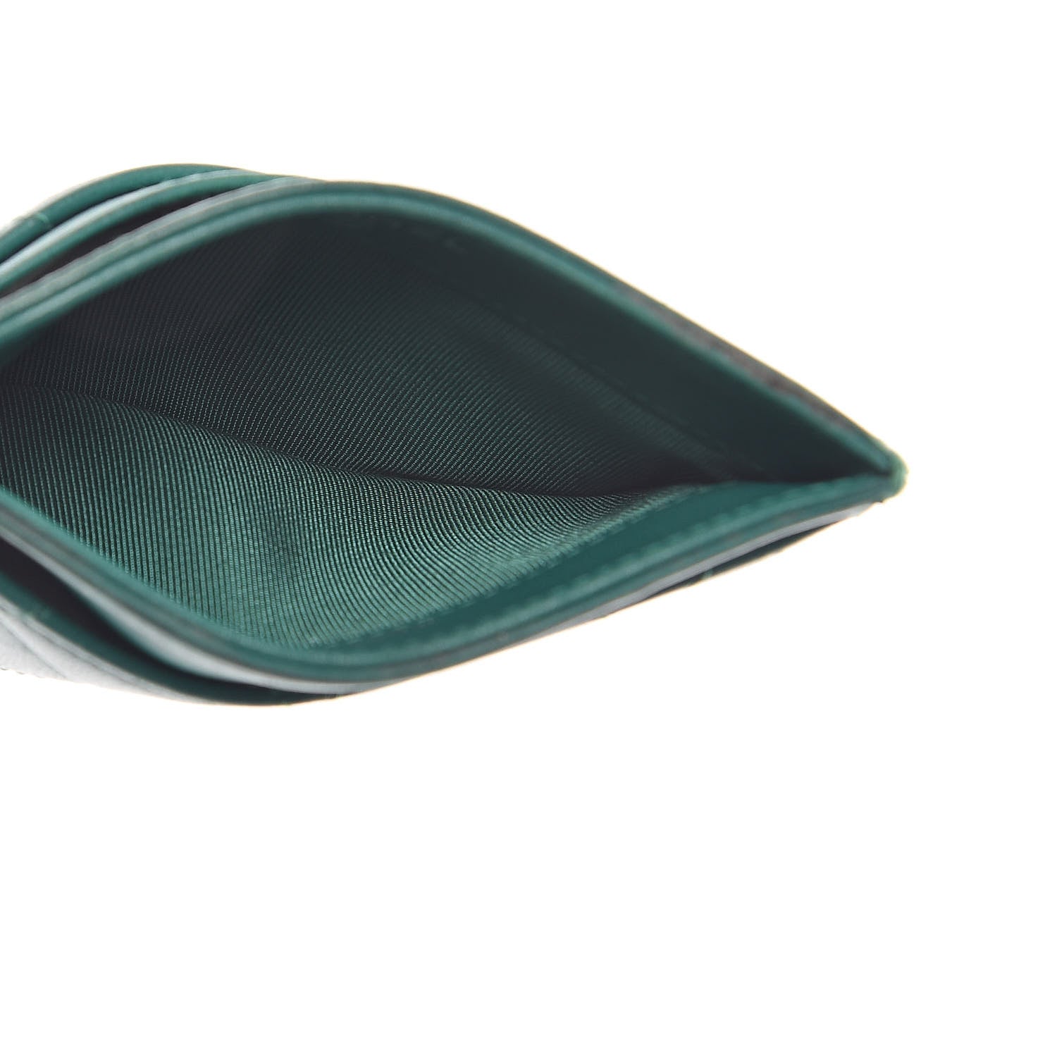 Chanel Lambskin Quilted Card Holder Green 5 of 11