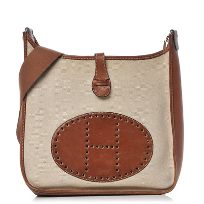 Hermes Toile Natural Barenia Evelyne GM Fauve 1 of 14