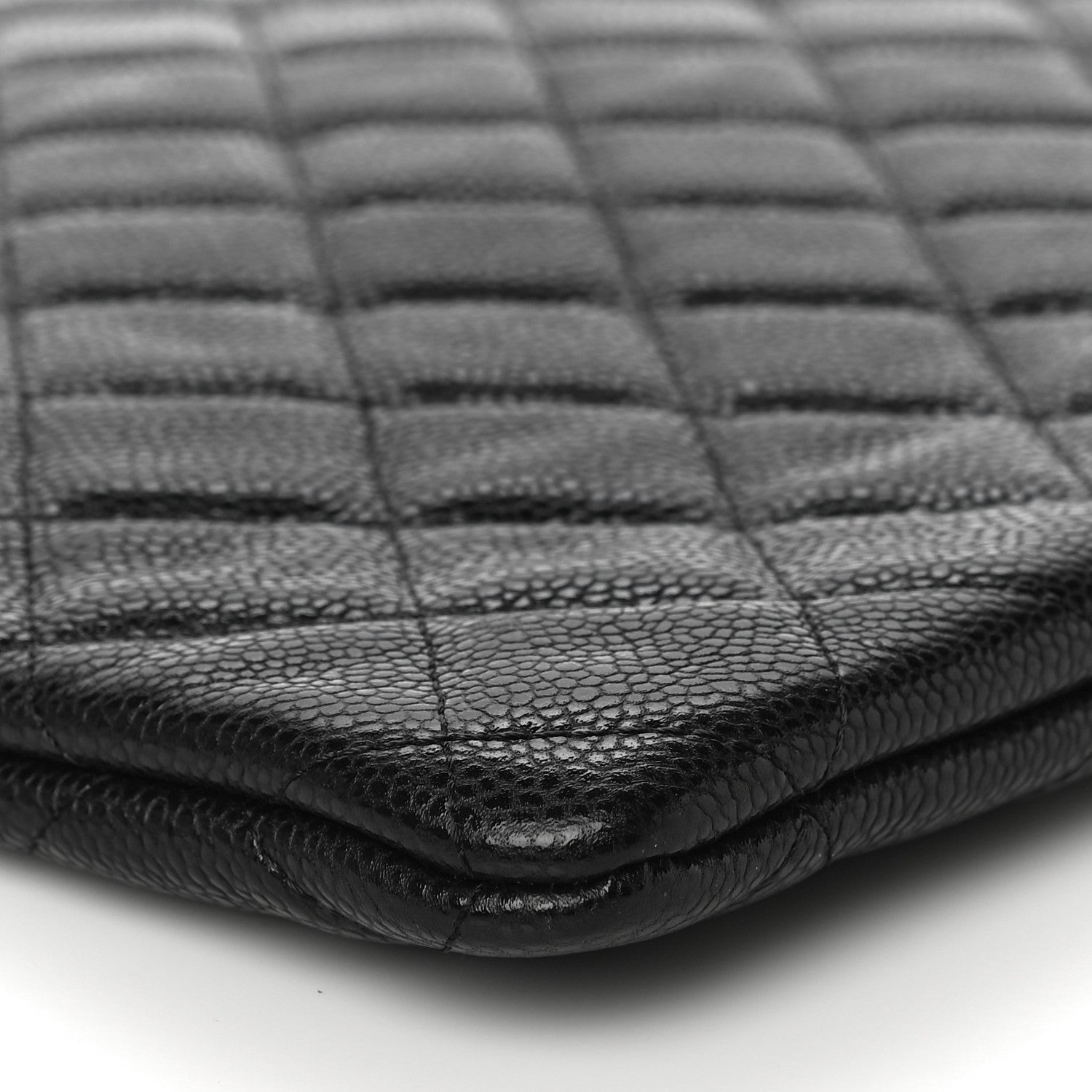 Chanel Caviar Quilted Large Cosmetic Case Black 9 of 10