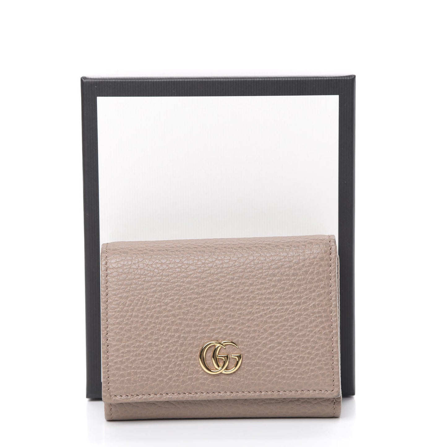 Dollar Calfskin GG Marmont Wallet Porcelain Rose