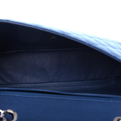 Chanel Jersey Quilted Jumbo Single Flap Navy 5 of 10