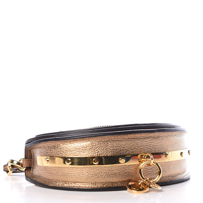Chloe Metallic Calfskin Small Nile Bracelet Minaudiere Bag Gold 4 of 10