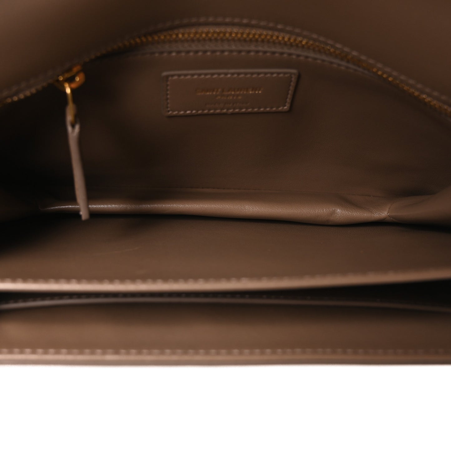 Smooth Calfskin Le Maillon Satchel Taupe