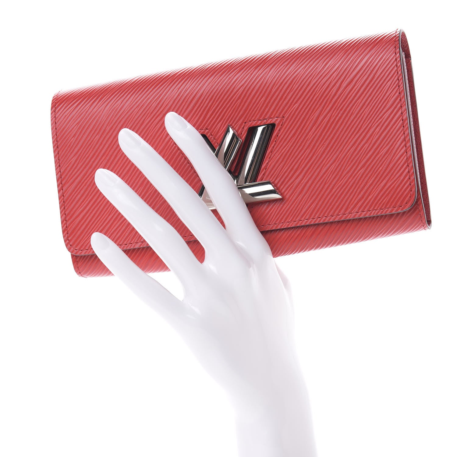 Louis Vuitton Epi Twist Wallet Coquelicot 2 of 9