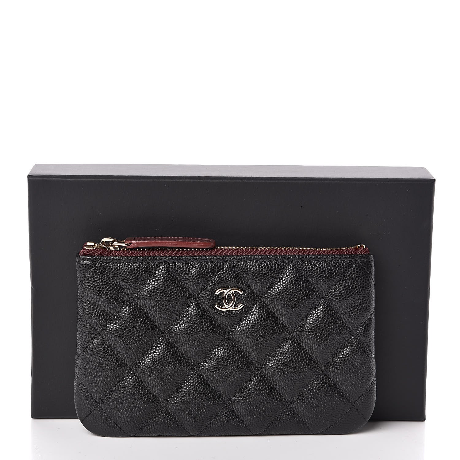 Chanel Caviar Quilted Small Cosmetic Case Black 8 of 8