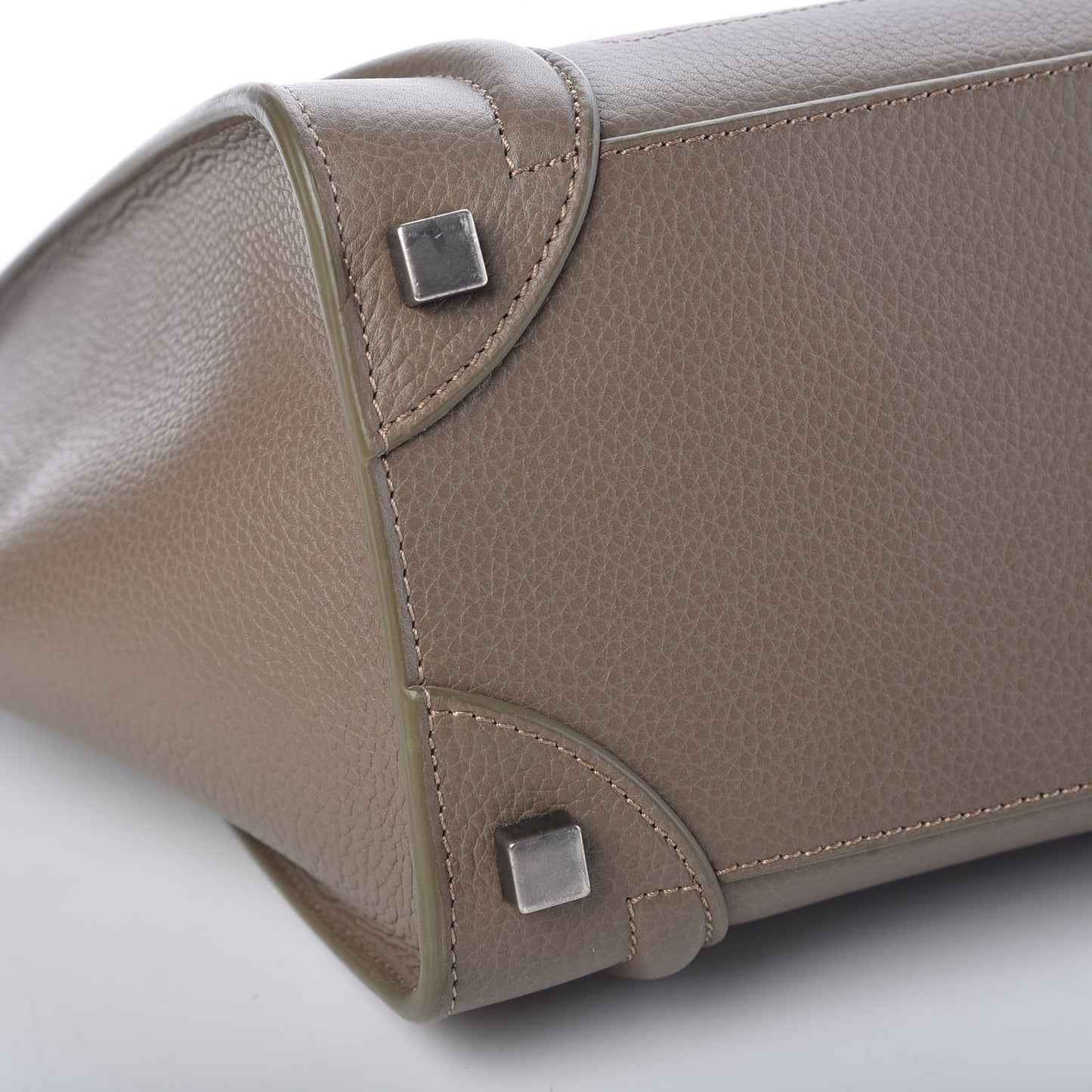 Drummed Calfskin Micro Luggage Souris