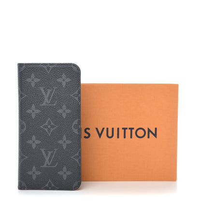 Louis Vuitton Monogram Eclipse iPhone XS Max Folio Case 10 of 10