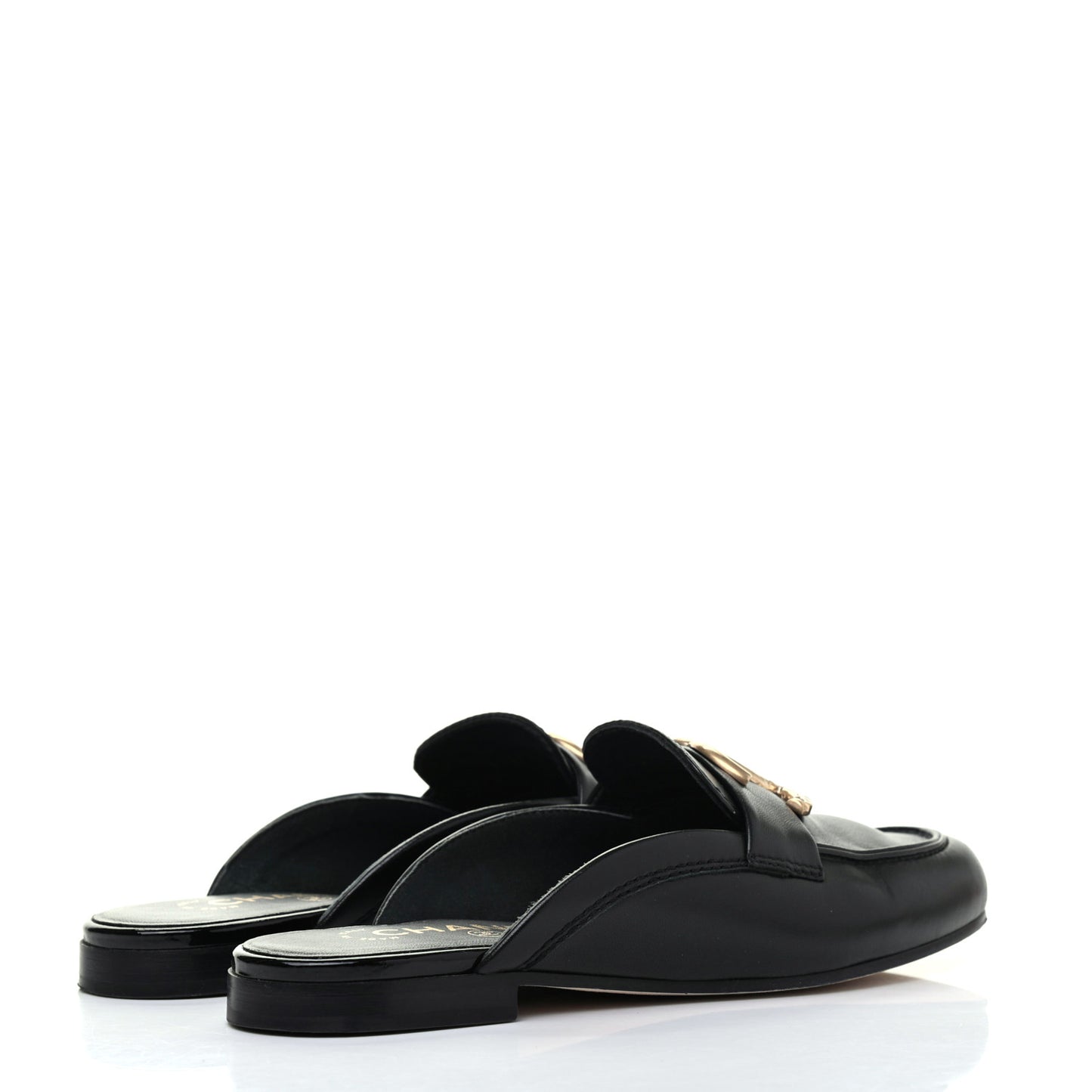 Lambskin CC Mules 36 Black