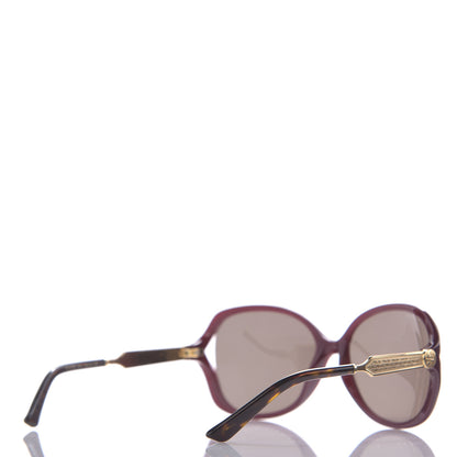 Gucci Acetate Oversized Butterfly Sunglasses GG 0076S Purple 4 of 8