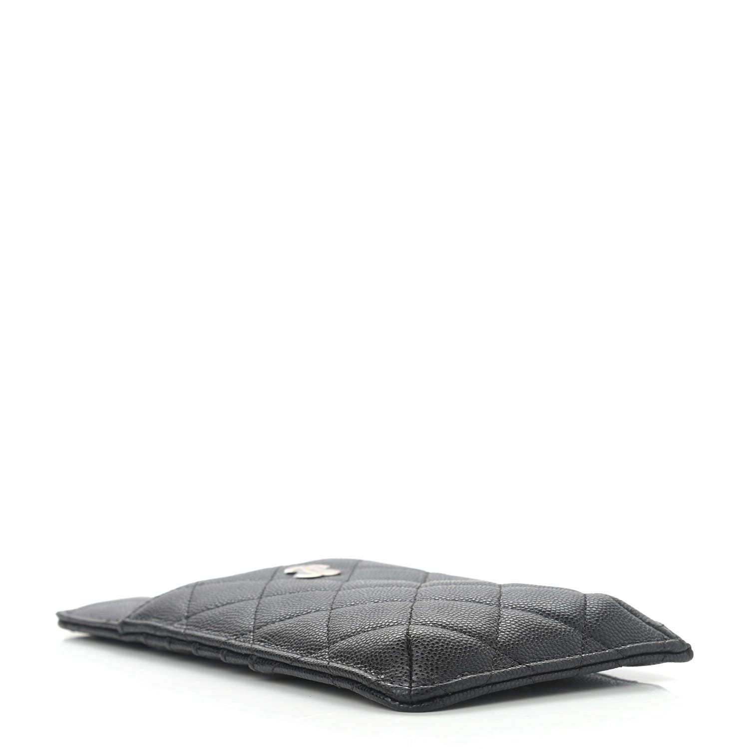 Chanel Caviar Quilted Classic Flat Wallet Pouch Black 4 of 8