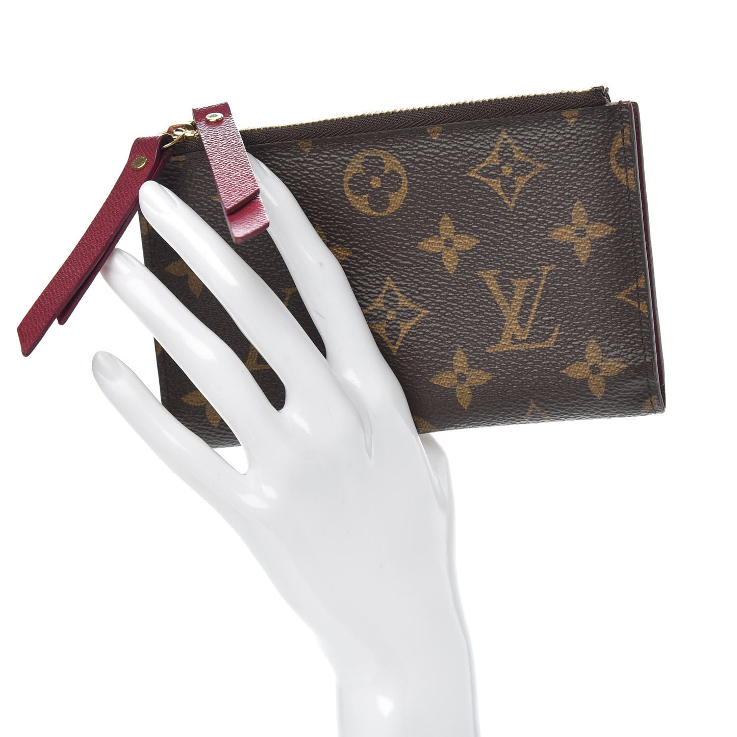 Monogram Adele Compact Wallet Fuchsia
