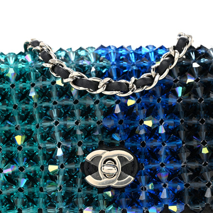 Chanel Crystal Mini Flap Blue Green 8 of 11
