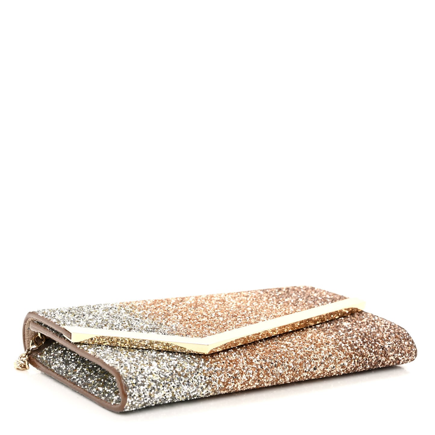 Glitter Degrade Emmie Clutch Silver Gold Rose Gold