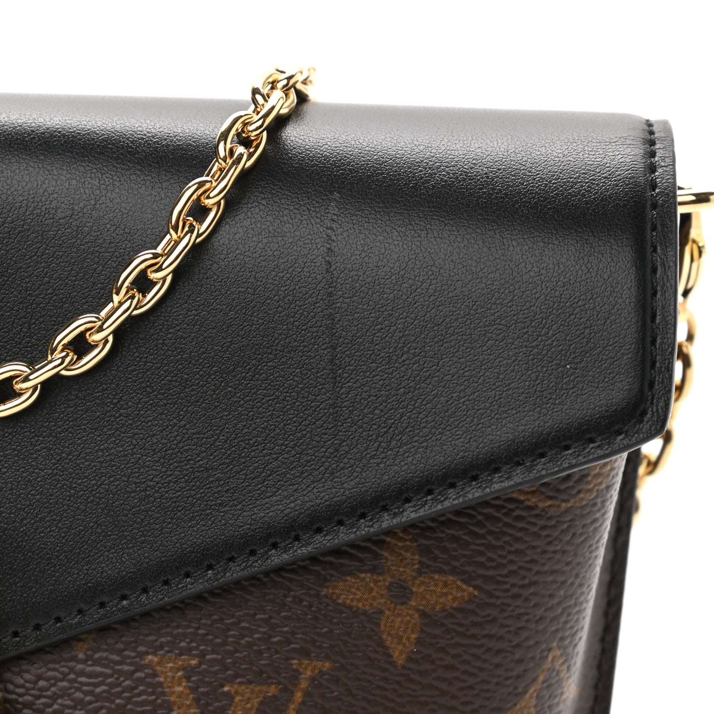Monogram Padlock On Strap Black