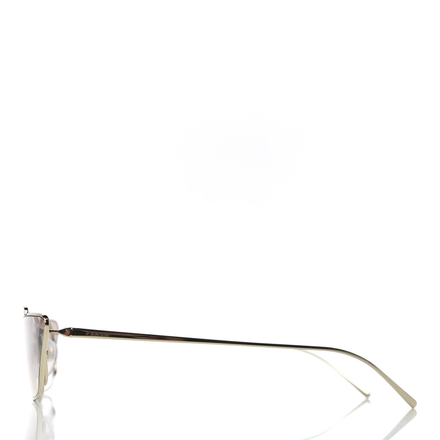 Prada Cat Eye Sunglasses SPR 64U Gold 3 of 7