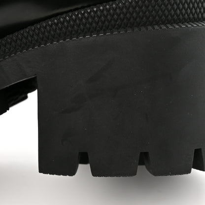 Gucci Calfskin Sylvie Web Lace Up Combat Boots 35 Black 11 of 13