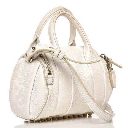 Alexander Wang Pebbled Lambskin Mini Rockie White Gold Hardware 3 of 16