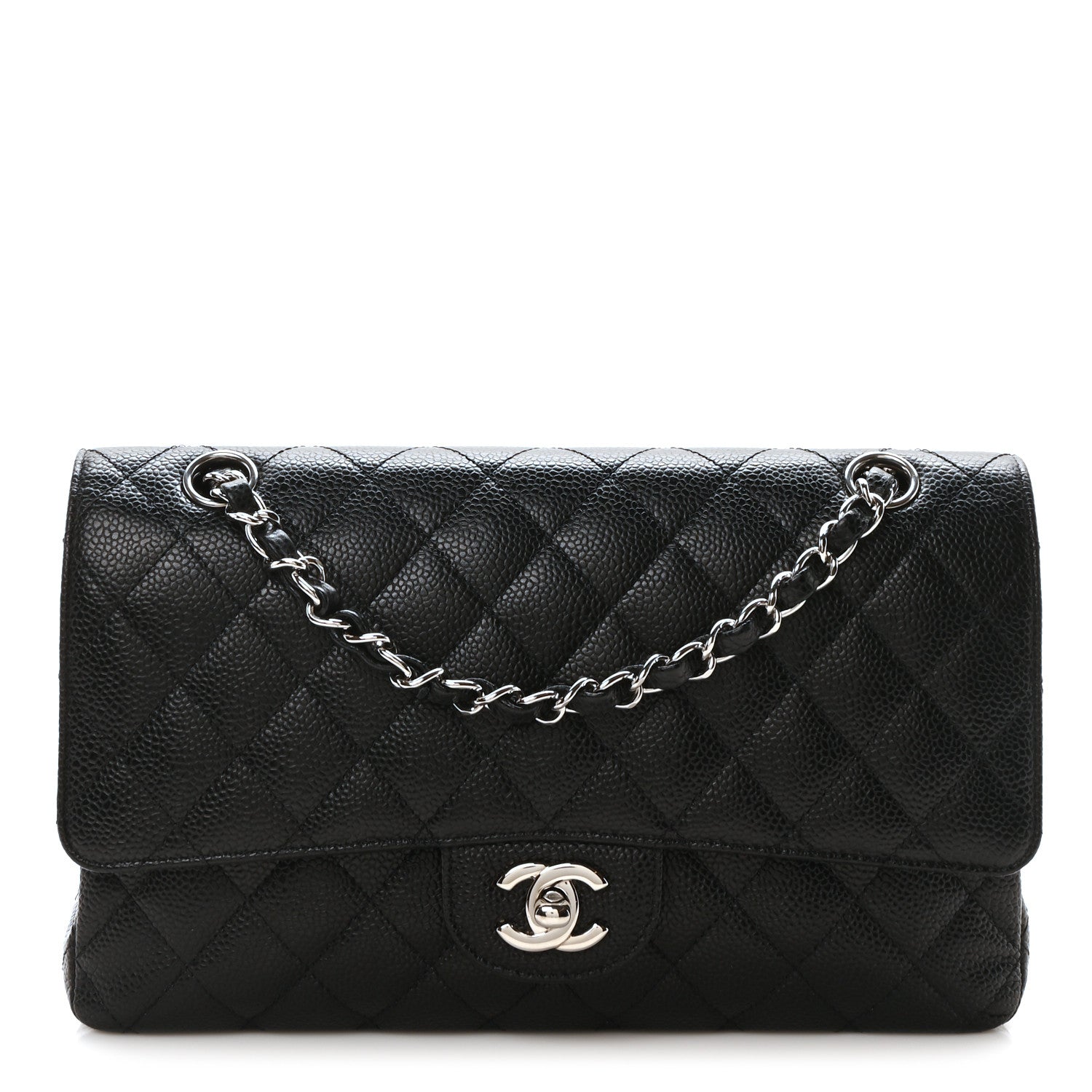 Chanel Caviar Quilted Medium Double Flap Black 1 of 11
