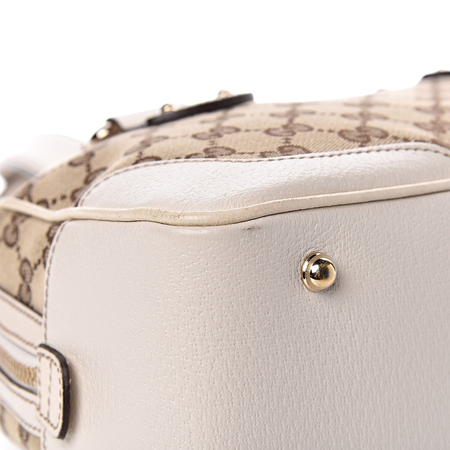 Gucci Monogram Bamboo Boston Off White 13 of 14