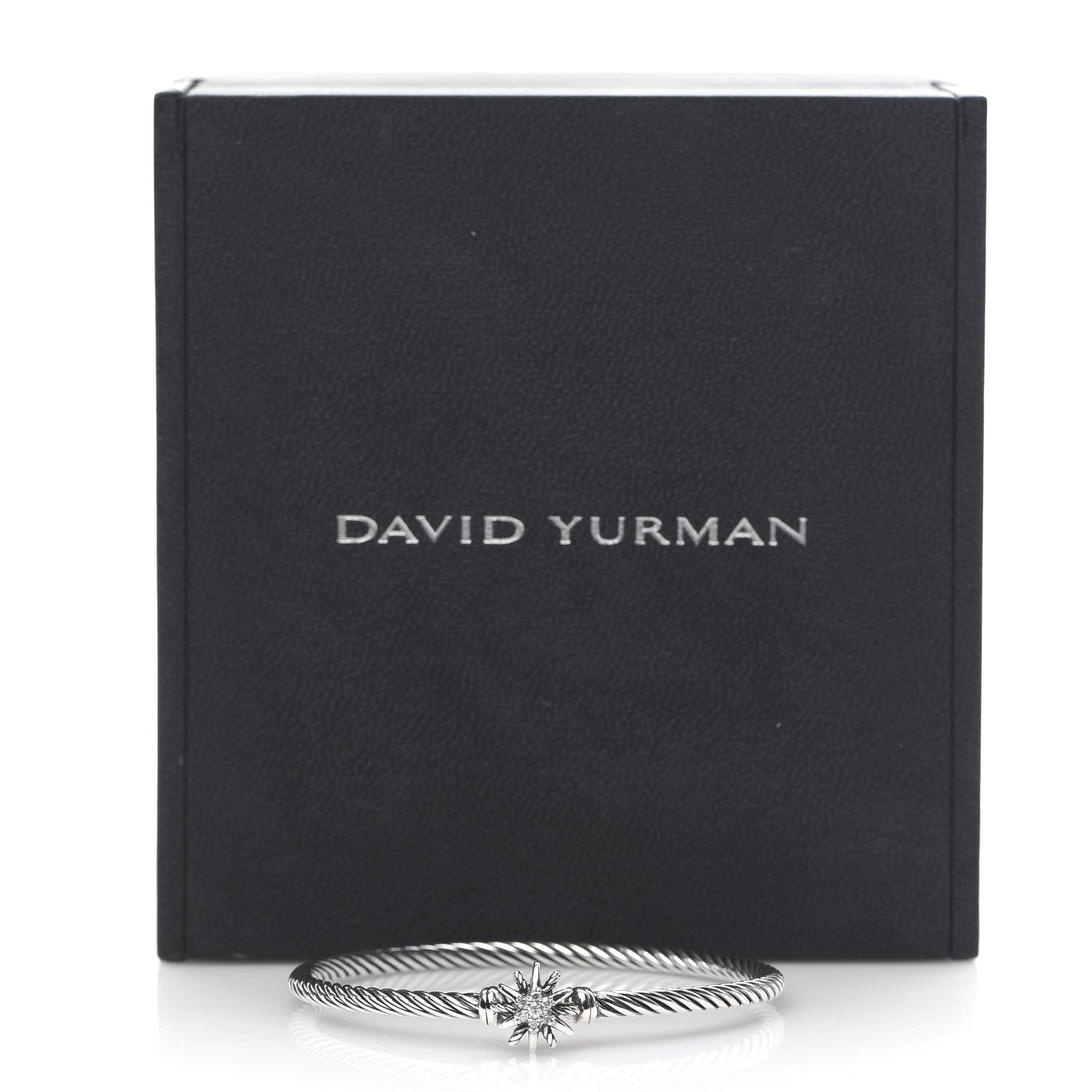David Yurman Sterling Silver Diamond Starburst Bracelet 6 of 6
