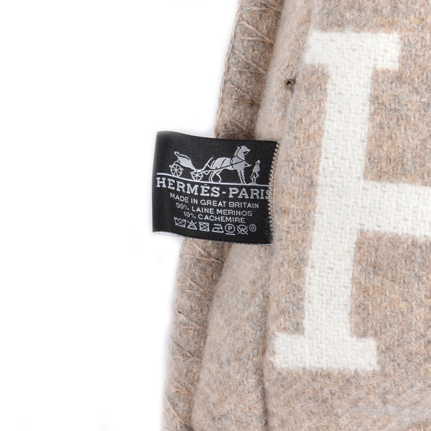 Hermes Wool Cashmere Avalon III Pillow PM Coco Camomille 3 of 4
