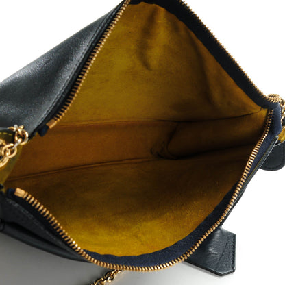 Celine Calfskin Envelope Shoulder Bag Navy 5 of 11