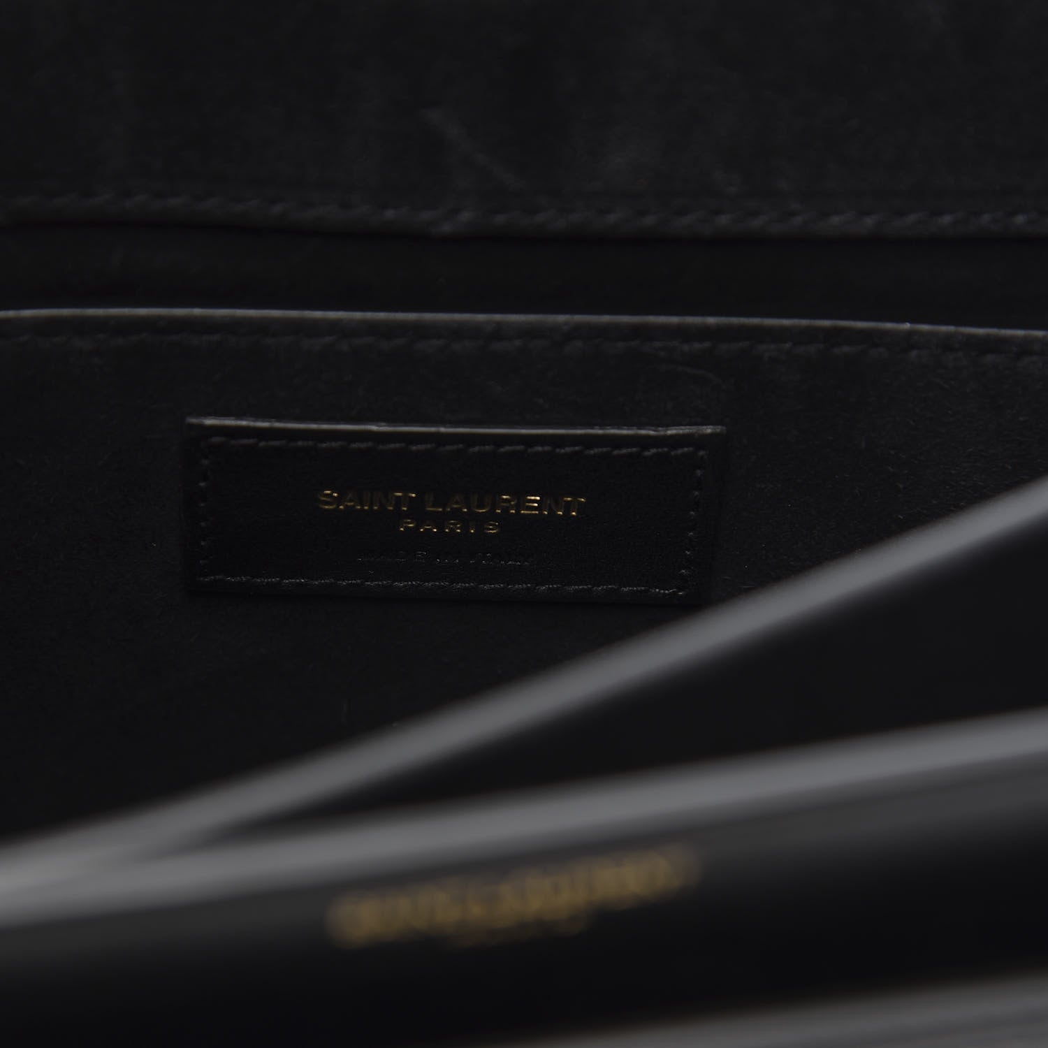 Saint Laurent Calfskin Rock Star Patchwork Medium Monogram Sunset Black 6 of 9