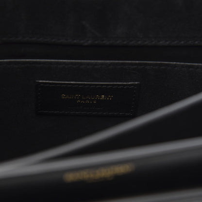 Saint Laurent Calfskin Rock Star Patchwork Medium Monogram Sunset Black 6 of 9