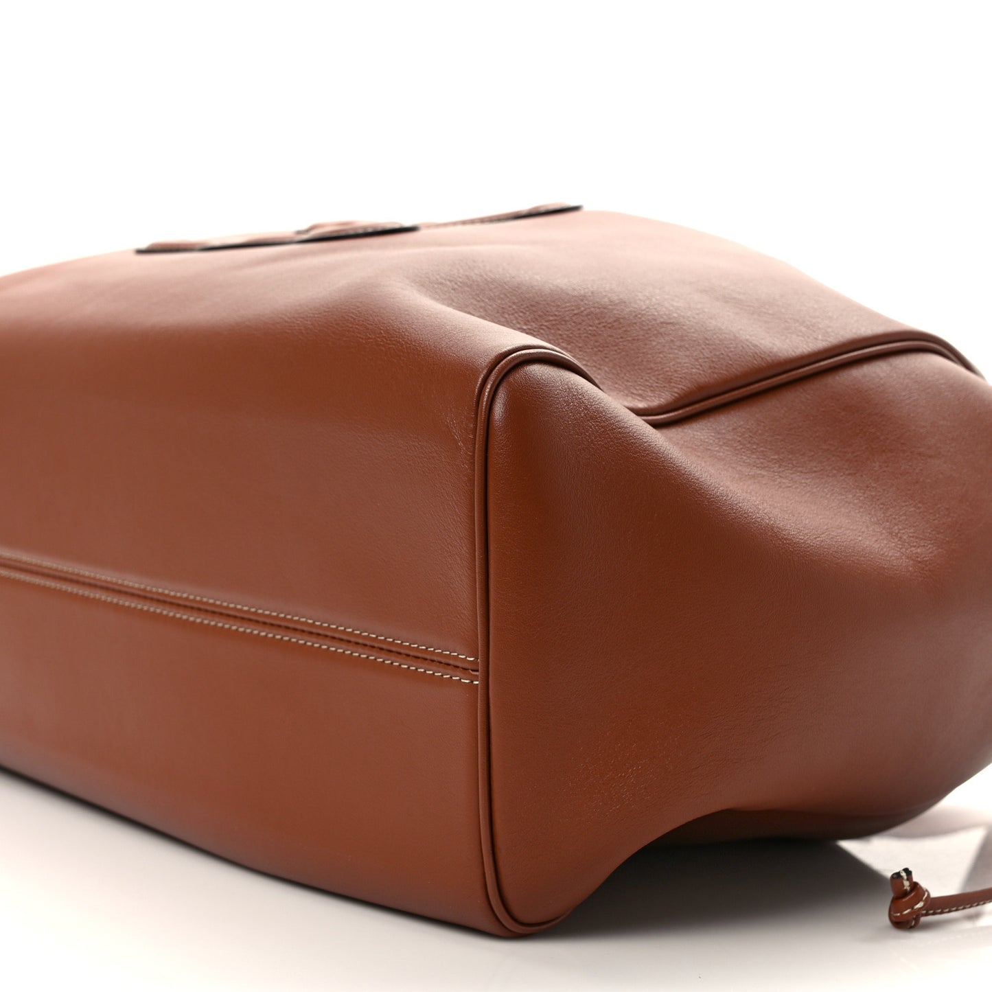 Smooth Calfskin Cuir Triomphe Cabas Drawstring Tan