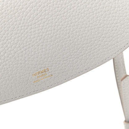 Hermes Taurillon Clemence Chevre Mysore Saut 25 Gris Perle 8 of 11