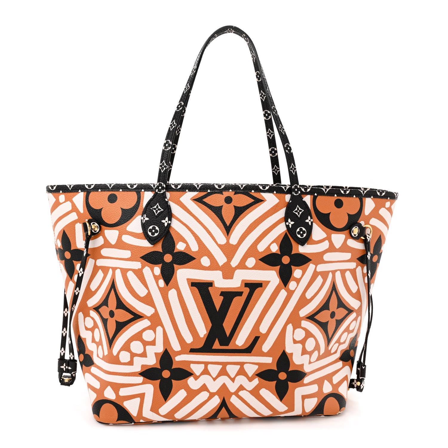 Louis Vuitton Monogram Giant Crafty Neverfull MM Creme Caramel 1 of 12