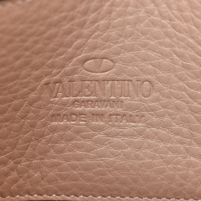 Valentino Garavani Pebbled Calfskin Medium Rockstud Flip Lock Crossbody Bag Poudre 6 of 9
