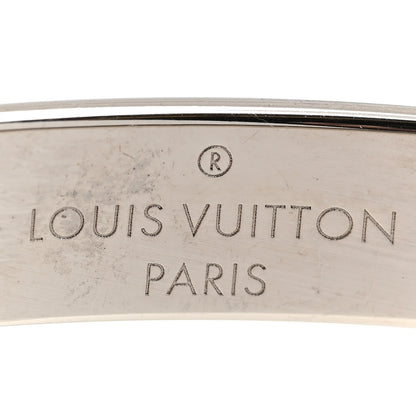 Louis Vuitton Palladium Monogram Nanogram Cuff S Silver 4 of 6