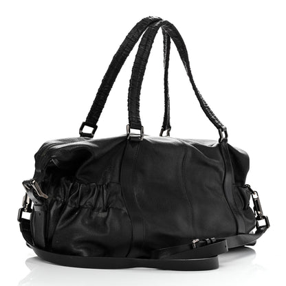 Burberry Calfskin Drawstring Tote Black 2 of 12