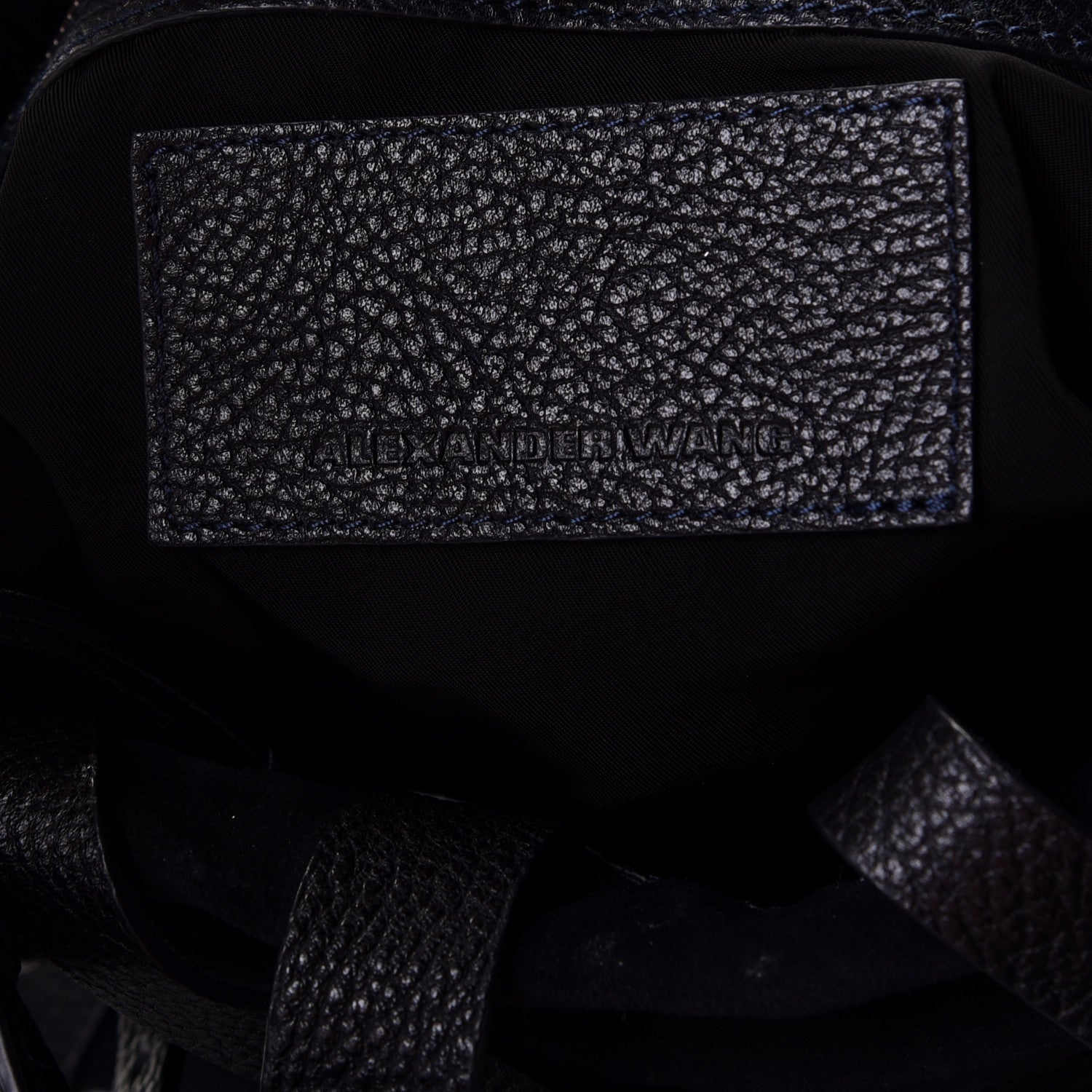 Alexander Wang Suede Kirsten Satchel Navy 6 of 10