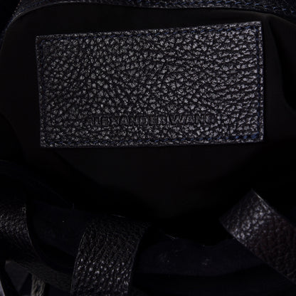 Alexander Wang Suede Kirsten Satchel Navy 6 of 10