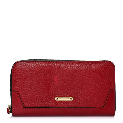Burberry Calfskin Ziggy Zip Around Wallet Red 1 of 11